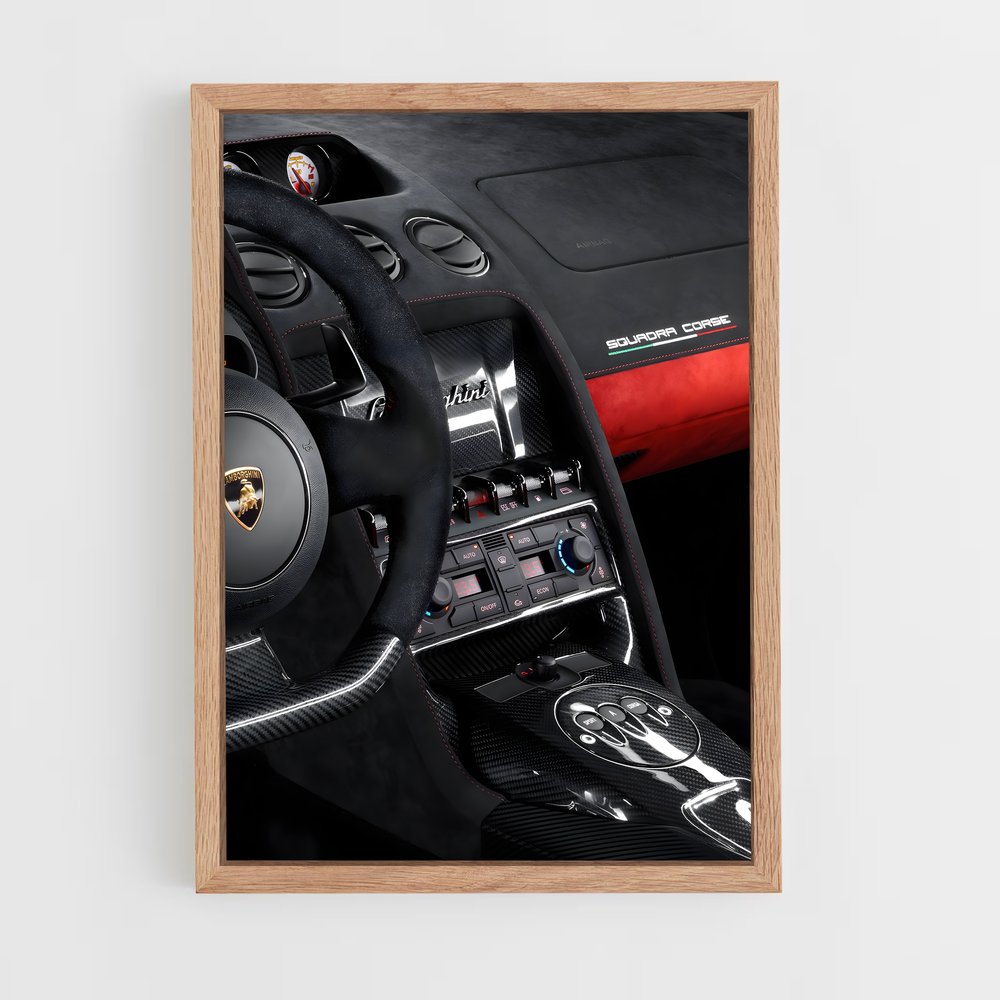 Poster GTR Intérieur – affiche Lamborghini (vue 4)